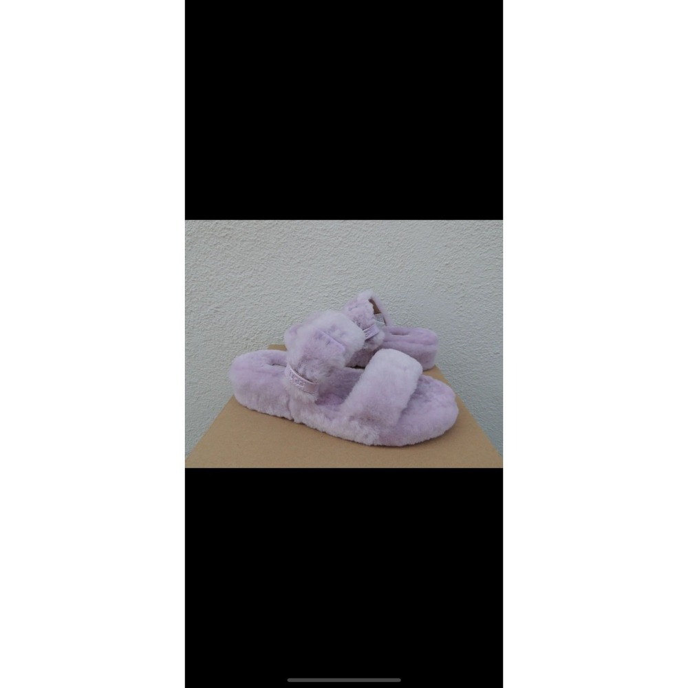 UGG CALIFORNIA ASTER FUZZ YEAH SLIDE SHEEPSKIN SLIPPER SANDALS 8